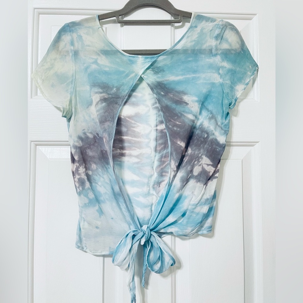 Young Fabulous and Broke Tie-Dye Open-Back Ties in the back Women Top Small